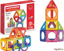 Μαγνητικά τουβλάκια κατασκευών MagFormers Basic Plus  (Inner Circle)  30 τεμαχίων  Μαγνητικά Παιχνίδια Κατασκευών