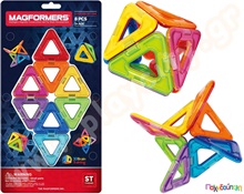 Μαγνητικά τουβλάκια κατασκευών MagFormers Τρίγωνα 8 τεμαχίων  Μαγνητικά Παιχνίδια Κατασκευών