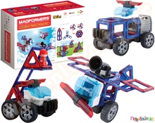 Μαγνητικά τουβλάκια κατασκευών MagFormers Amazing Police and Rescue 26 τεμαχίων  Μαγνητικά Παιχνίδια Κατασκευών