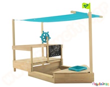 Ξύλινο παιχνίδι σκάφος  Συστήματα Παιδικής Χαράς