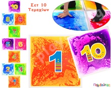 Πολυαισθητηριακό κουτσό από πλακάκια με υγρό gel  Ομαδικά Παιχνίδια