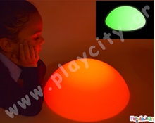 Φωτεινό βότσαλο LED με επίπεδη βάση  Αισθητηριακή Ολοκλήρωση