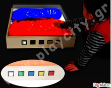 Φωτιζόμενο τραπέζι με αποσπώμενο προστατευτικό άμμου  Ξύλινα Παιδικά Τραπεζάκια