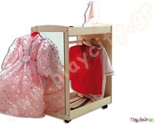 Βαγονέτο μεταμφίεσης με ρόδες L-W  Βιβλιοθήκες - Ντουλάπες