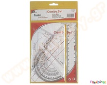 Σετ χάρακες διάφανοι πλαστικοί  Εξοπλισμός - Διάφορα