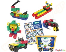 Κατασκευαστικό Σετ Clics (rollerbox με 560 τεμάχια)  Πλαστικά Παιχνίδια Κατασκευών Clics - Flexy