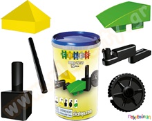 Κουβάς με 150 εργαλεία Clics  Πλαστικά Παιχνίδια Κατασκευών Clics - Flexy