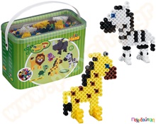 Σετ κατασκευών ζωάκια 3000 τμχ. χάντρες 10 mm  Πλαστικά Παιχνίδια Κατασκευών με Χάντρες Maxi HAMA