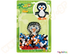 Σετ κατασκευής πιγκουινάκι με 250 τμχ. χάντρες 10 mm  Πλαστικά Παιχνίδια Κατασκευών με Χάντρες Maxi HAMA