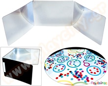 Τριπλός καθρέφτης βιβλίο 14x20εκ.  Αύθραστοι Καθρέφτες - Αναστημόμετρα