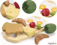 Πρωινό σε δίσκο σετ 10 τμχ.  Πλαστικά Παιδικά Τρόφιμα - Φρούτα - Λαχανικά