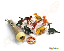 Προϊστορικά ζώα με mini προτζέκτορα  Ζωάκια Πλαστικά