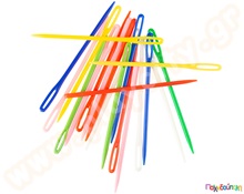 Πλαστικές βελόνες 7,5 εκ. σετ 20 τμχ.  Ξύλινοι Παιδικοί Αργαλειοί