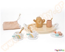 Σετ τσαγιού με πουγκί  Παιδικά Κουζινικά