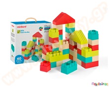 Τουβλάκια ECO Super Kim  Ξύλινα Παιχνίδια Κατασκευών με Τουβλάκια