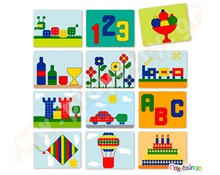 Φύλλα δραστηριοτήτων γιγάντιου πίνακα με super κουμπιά  Πλαστικά Παιχνίδια Κατασκευών με Αλυσίδες - Καρούλια - Κορδόνια - Κουμπιά