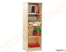 Στήλη 4 θέσεων φυσικό χρώμα L-W  Βιβλιοθήκες - Ντουλάπες
