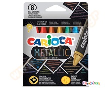 Κηρομπογιές σε μεταλλικά χρώματα 8 τμχ.  Κηρομπογιές