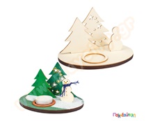 Χριστουγεννιάτικο τοπίο χειροτεχνίας  Κατασκευές Χειροτεχνίας