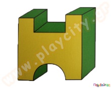 Κάστρο 60x60x30 εκ.  Soft Play - Αφρώδη Σχήματα