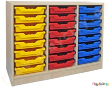 Συρταριέρα με 24 συρτάρια L-W  Ραφιέρες - Συρταριέρες