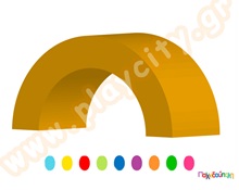 Γέφυρα U 80x60 εκ.  Soft Play - Αφρώδη Σχήματα