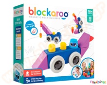 Εκπαιδευτικό παιχνίδι STEM Αφρώδη Μαγνητικά Τουβλάκια - Όχημα 13 τεμάχια  Πλαστικά Παιχνίδια Κατασκευών με Τουβλάκια Μαλακά