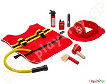 Σετ πυροσβέστη  Ξύλινα Βρεφικά Παιχνίδια