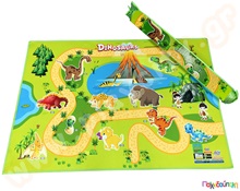 Χαλάκι παιχνιδιού δεινοσαυράκια  Δάπεδα Ασφαλείας Παιδικού Δωματίου