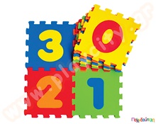 Ελαστικές πλάκες EVA με αριθμούς  Δάπεδα Ασφαλείας Παιδικού Δωματίου