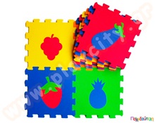 Ελαστικές πλάκες EVA με φρούτα και λαχανικά  Δάπεδα Ασφαλείας Παιδικού Δωματίου