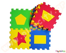 Ελαστικές πλάκες EVA με σχήματα  Δάπεδα Ασφαλείας Παιδικού Δωματίου