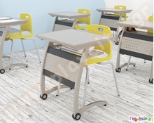 Μονοθέσιο θρανίο με μεταλλικό σκελετό  Ξύλινα Παιδικά Τραπεζάκια