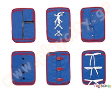 Σετ πίνακες δεσίματα - κουμπώματα  Εκπαιδευτικά Παιχνίδια Λεπτής Κινητικότητας