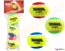 Μπαλάκια Τένις Teloon Knight δίχρωμα 3τμχ  Μπασκέτες - Εστίες - Τραπέζια Πινγκ Πονγκ