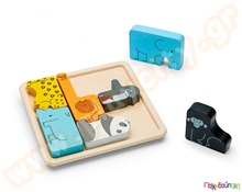 Παζλ με ζωάκια  Ξύλινα Εκπαιδευτικά Παζλς