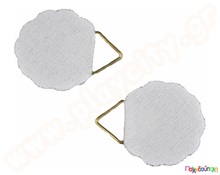 Κρεμασταράκια αυτοκόλλητα υφασμάτινα 3 εκ.  Διάφορα Διακοσμητικά Υλικά