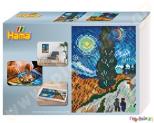 Σετ τέχνης πίνακας Βαν Γκογκ 10000 χάντρες 5 mm  Πλαστικά Παιχνίδια Κατασκευών με Χάντρες Midi HAMA