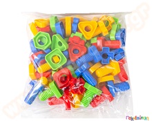 Βίδες και παξιμάδια 64 τμχ.  Παιχνίδια Κατασκευών - Μαστορέματα