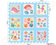 Ελαστικές πλάκες EVA θαλάσσιος κόσμος  Δάπεδα Ασφαλείας Παιδικού Δωματίου