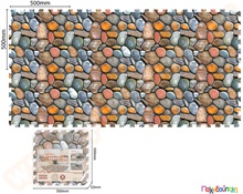 Ελαστικές πλάκες EVA όψη πέτρας  Δάπεδα Ασφαλείας Παιδικού Δωματίου