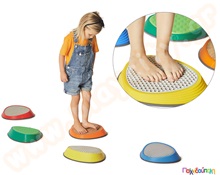 Βράχοι ισορροπίας με υφές σετ 5 τμχ.  Διαδρομές ισορροπίας