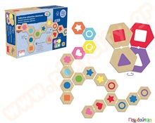 Ντόμινο επιλεκτικής προσοχής  Εκπαιδευτικά Παιχνίδια με Σχήματα - Μεγέθη - Χρώματα