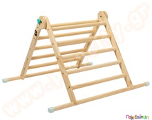 Ξύλινο τρίγωνο αναρρίχησης εσωτερικού χώρου  Βρεφικά Παιχνίδια