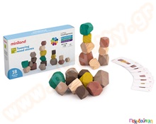 Ξύλινες πέτρες ισορροπίας  Εκπαιδευτικά Παιχνίδια Συντονισμού