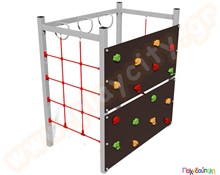 Τετράγωνη αναρρίχηση με σχοινιά  Ξύλινα Κέντρα Παιδικής Χαράς