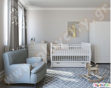 Αλλαξιέρα-συρταριέρα λευκή  Βρεφικές Αλλαξιέρες-Φροντίδα Μωρού