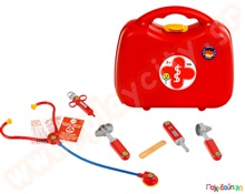 Βαλιτσάκι γιατρού με εργαλεία μεσαίο  Παιδικά Μαγαζάκια - Πάγκοι Εργασίας