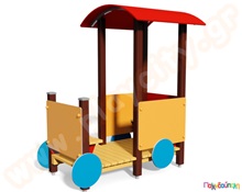 Σύστημα παιδικής χαράς "μισάνοιχτο βαγόνι τρένου"  Ξύλινα Κέντρα Παιδικής Χαράς