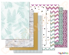 Ποικιλία παστέλ χαρτονιών 250γρ σετ 10  Χαρτόνια Τυπωμένα